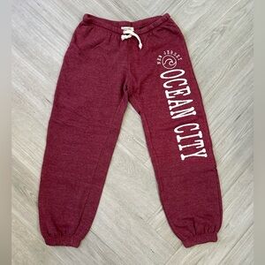 Ocean City New Jersey Maroon Sweatpants by Ocean Drive